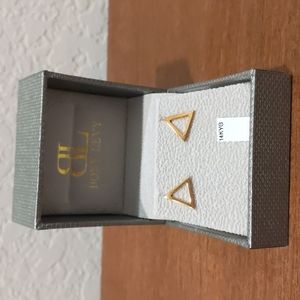 Nordstrom Bony Levy 14k Yellow Gold Geometric Triangle Studs